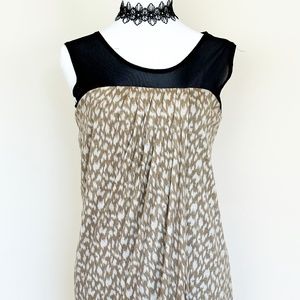 Rachel Roy, Size M, Black net top with tan/beige bottom
